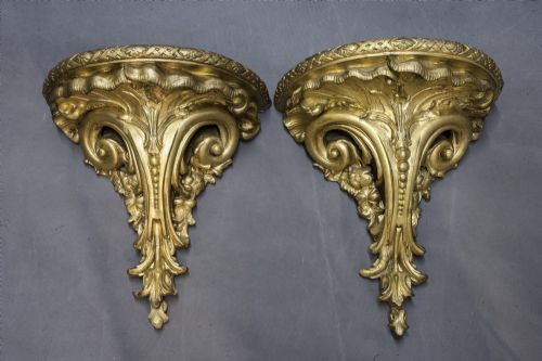 Pair of Gilt Brackets