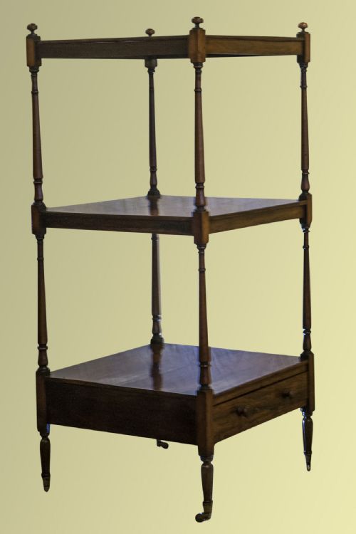 A Good Regency Rosewood Whatnot