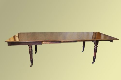 Victorian Four-leaf Extending Dining Table on Tulip Legs