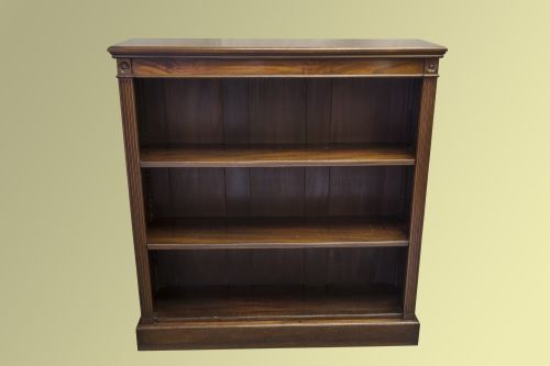 Late Victorian/edwardian Walnut/mahogany Bookcase