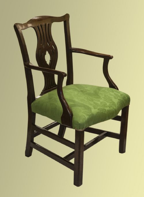 George III Mahogany Carver Chair