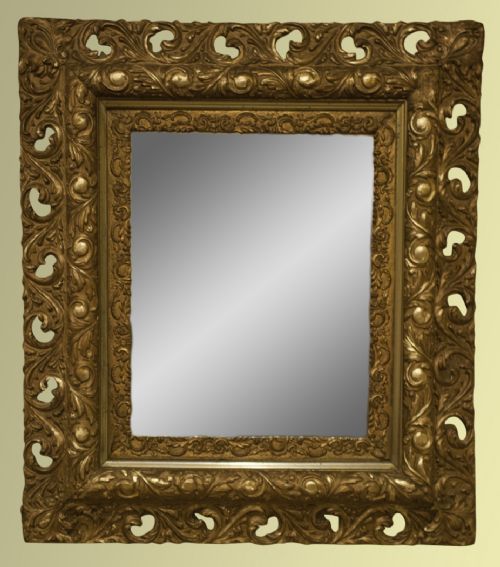 Late 19th Century Gilt Plaster Mirror
