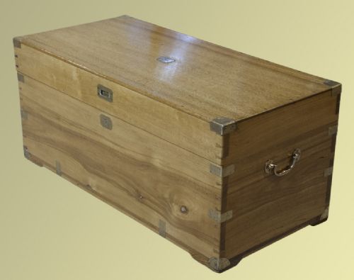 Early 19th Century Brass Bound Camphorwood Box of Good Colour