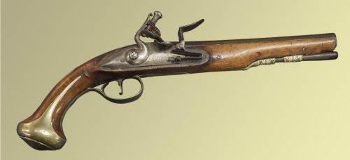 Nice Untouched Flintlock Holster Pistol by Collumbell of London Having Walnut Full Stock
