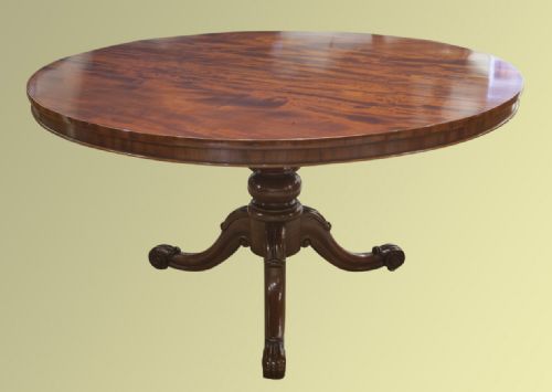 Early Victorian Mahogany Circular Breakfast Table