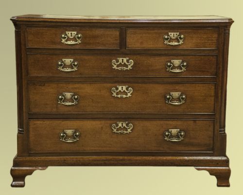 Early George III Mahogany Cross-banded Chest of Excellent Colour and Proportion