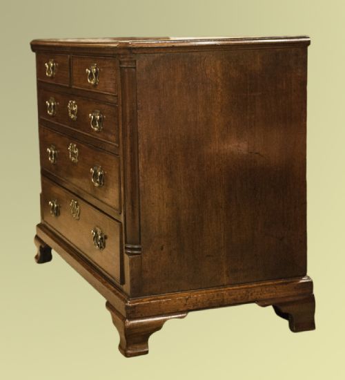 fig 1. Early George III Mahogany Cross-Banded Chest Of Excellent Colour And Proportion