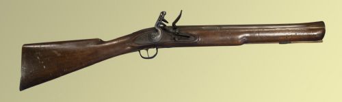 Composite Sea-service Type Flintlock Blunderbuss with Early 18th Century Patinated Bronze Barrel