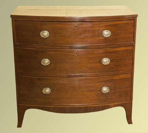 William IV Mahogany Bow Chest