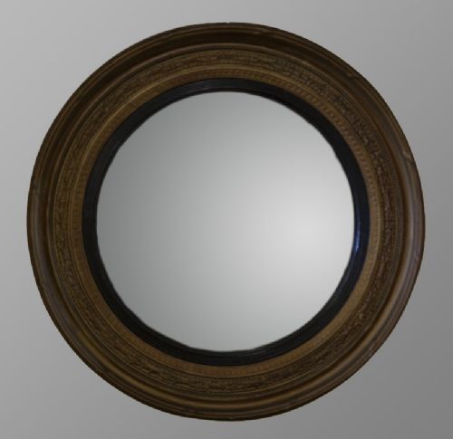 19th Century Circular Gilt Gesso Mirror