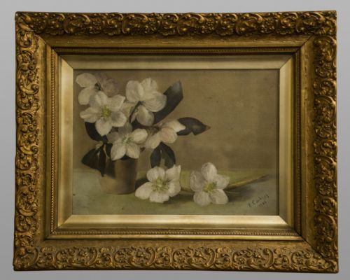 Oil on Canvas Still Life Signed E. Cocking