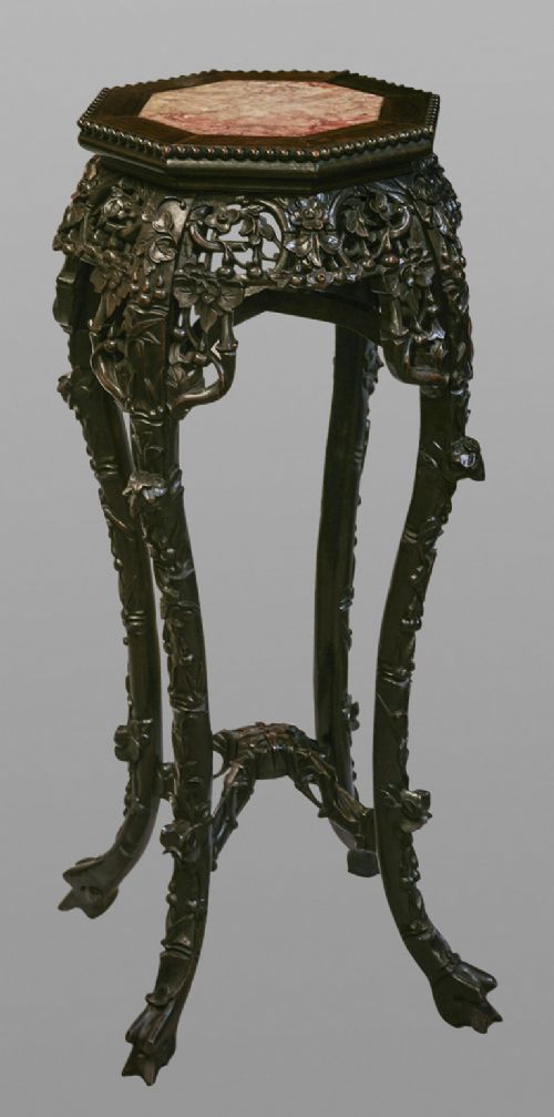 Chinese Hardwood Plant Stand