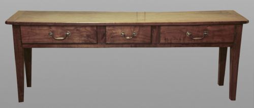 French Three Drawer Server in Cherrywood