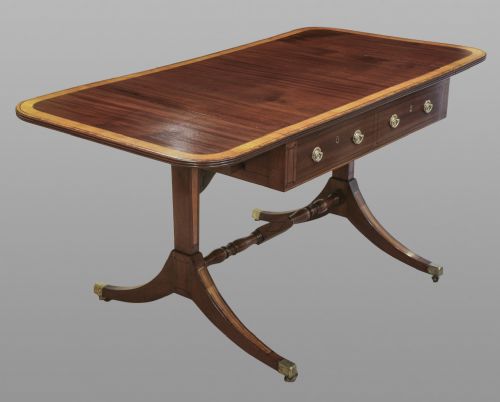 fig 1. Late Regency Period Mahogany Sofa Table