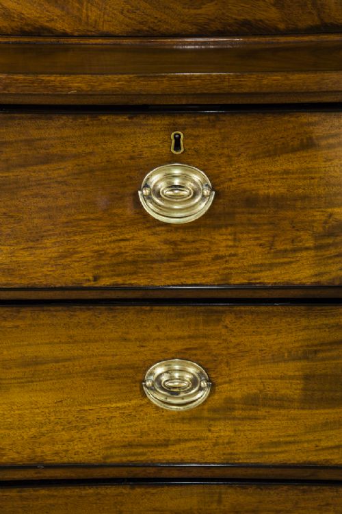 fig 1. Regency Mahogany Two Section Library Bookcase