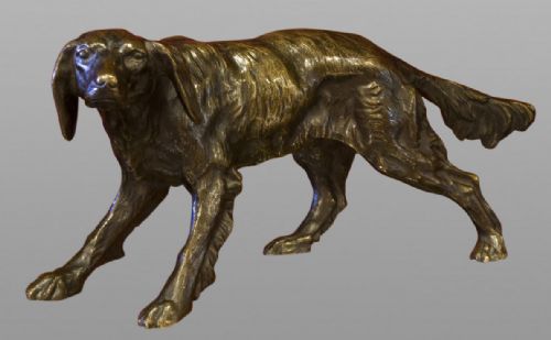 A Victorian Bronze of a Pointer
