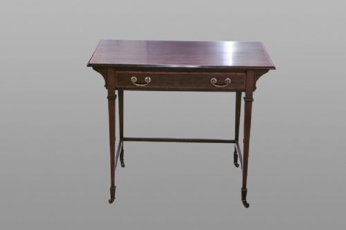 Late Victorian Mahogany Inlaid Side Table