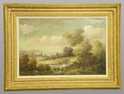 Mid 20th Century Landscape Oil on Canvas by S. Gabriel
