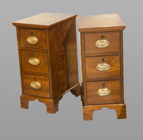 Pair of Three Drawer Bedside Chests Circa 1810