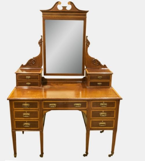 Inlaid Edwardian Dressing Table