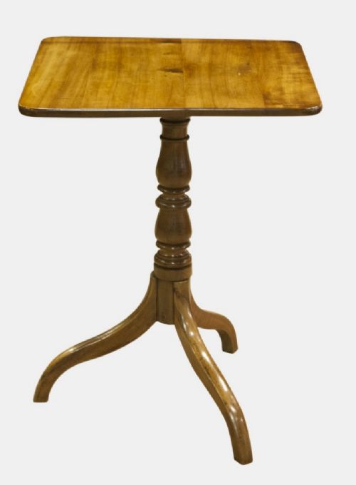 Country Made Tripod Table with Birch Top