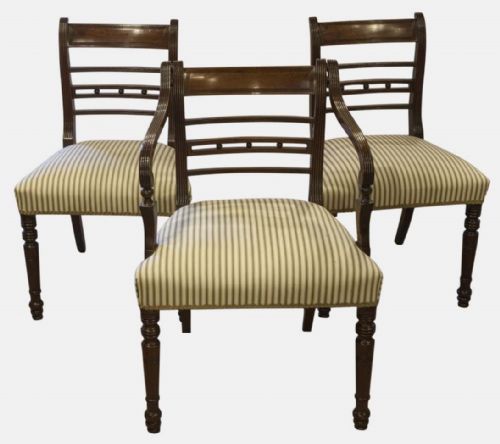 Six Regency Mahogany Dining Chairs