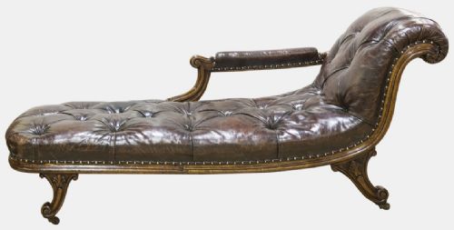 fig 1. Walnut Chaise Longue