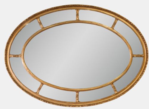Oval Gilt Mirror