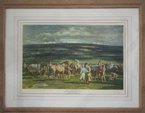 The Saddling Paddock by Sir Alfred Munnings