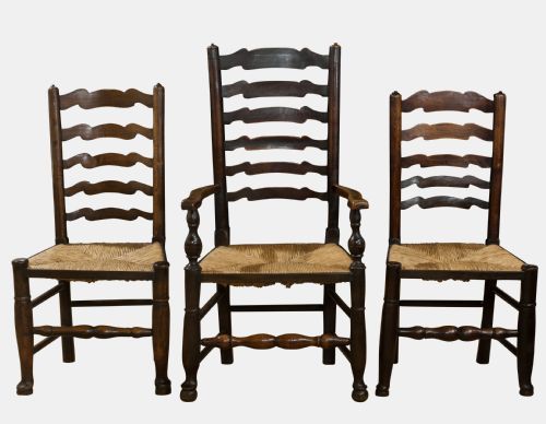 Set of 8 Ladderback Chairs