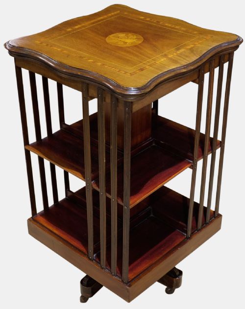 Mahogany Revolving Bookcase