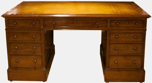Paneled Pedestal Desk