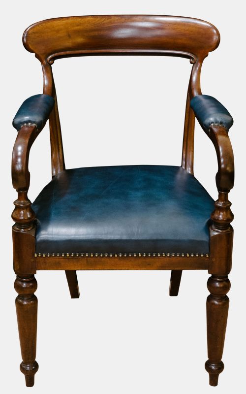 Mahogany Elbow Desk Chair