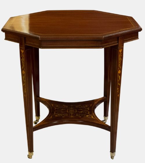 Octagonal Mahogany Centre Table