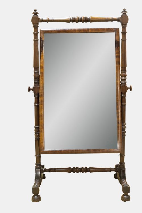 Mahogany Cheval Mirror