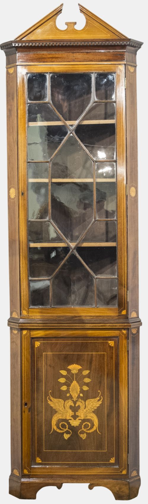 Two Piece Corner Cabinet