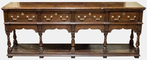 Solid Oak Potboard Dresser