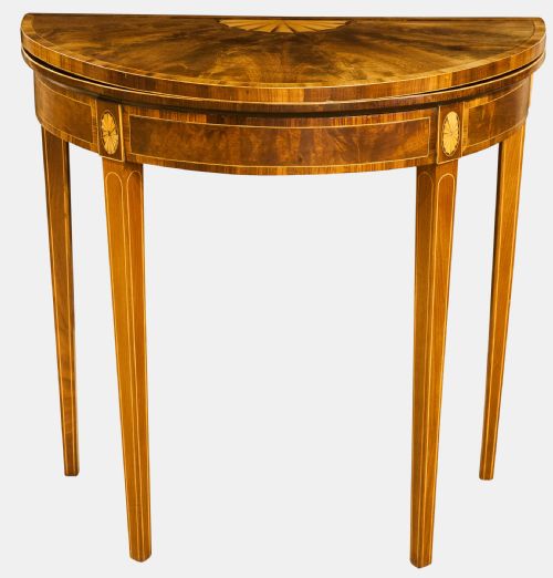 Georgian Demi-lune Card Table