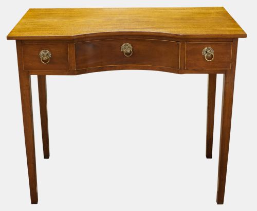 Georgian Mahogany Three Drawer Table
