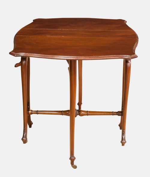 Mahogany Serpentine Edge Sutherland Table