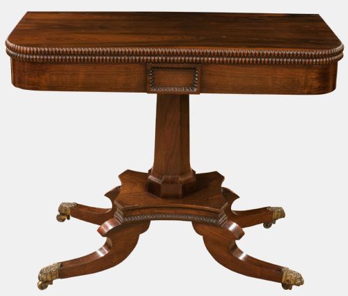 Regency Rosewood Card Table