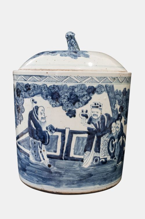 Chinese Blue & White Storage Jar