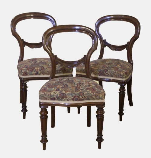 6 Victorian Mahogany Dining Chairs