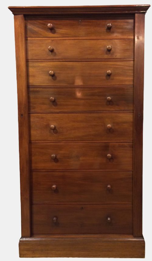 Edwardian Mahogany Wellington Chest