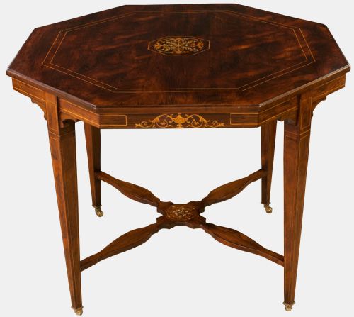 Octagonal Rosewood Edwardian Table