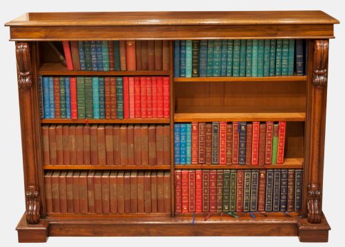 Mahogany Open Bookcase