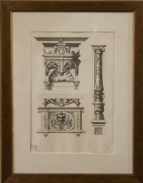 Set of 4 Architectural Prints