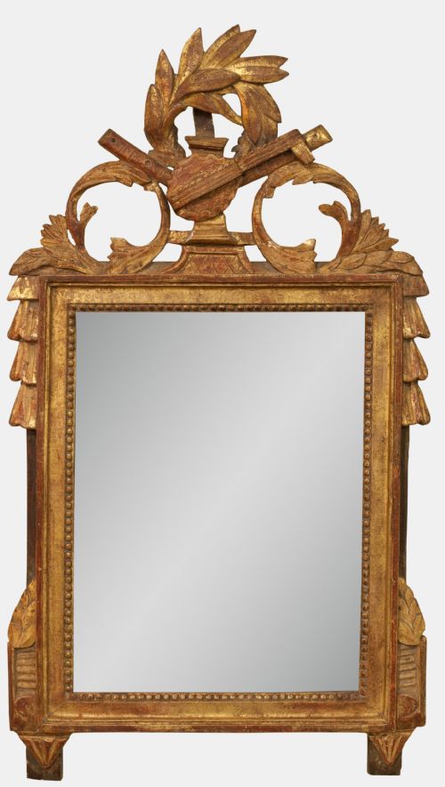 French Carved Giltwood Wall Mirror