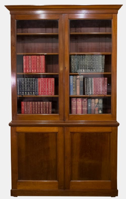Glazed Top Mahogany Bookcase