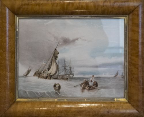 Set of 4 Watercolours of Naval Ports